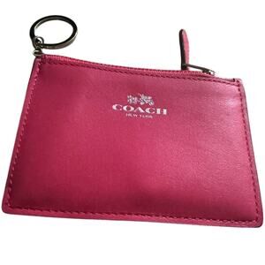 COACH MINI SKINNY ID BADGE KEYRING CASE, Excellent Pre-Owned Condition